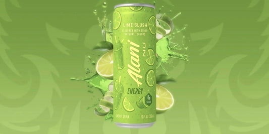 Energy Drink, Lime Slush Flavor, 12 Pack (12fl oz Cans), Sugar Free, Low Calories, 200mg Caffeine