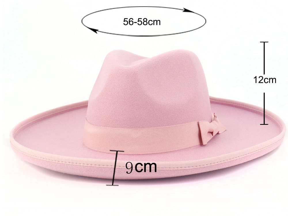 Bauh Wide Brimmed Wool Fedora Hat