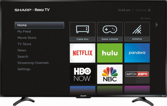 Sharp 55" Class (54.6" Diag.) - LED - 1080p - Smart - HDTV Roku TV