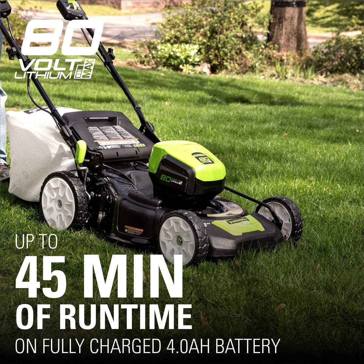 80V Battery-Powered Lawn Mower, 53 cm (21 inch), Self-Propelled, Brushless | Greenworks