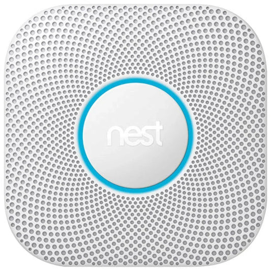 Google Nest Protect 2nd Gen Wired Smoke & CO Alarm with Voice Alerts and Phone Notifications