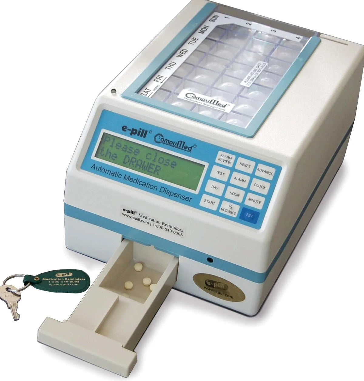 CompuMed - Tamper Resistant Automatic Pill Dispenser - AC Powered