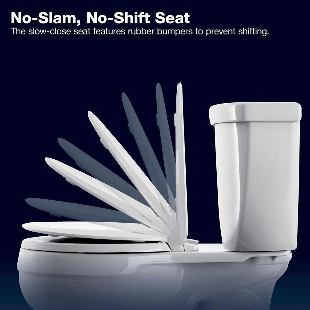 Extra Tall Highline Arc Complete Solution 2-piece 1.28 GPF Single Flush Elongated Toilet in White (Seat Included) 78305-0
