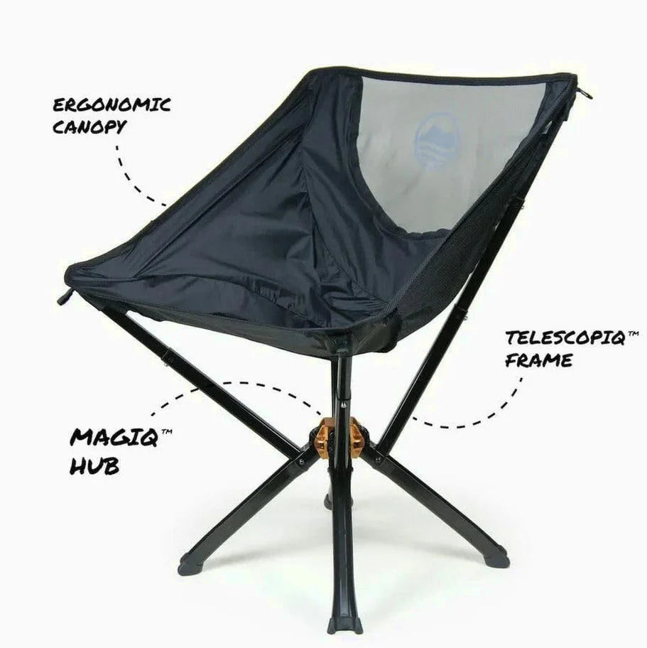 CLIQ Portable Folding Chair for Camping Supports 300 Lbs