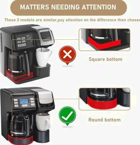 12-Cup Replacement Coffee Carafe Compatible with Hamilton Beach Coffee maker Pot 49902, 49915, 49905C, CM4309, 49317, 49467, 49611, 49904, 49934, 46230, 46290, 46293, 46294, 46299