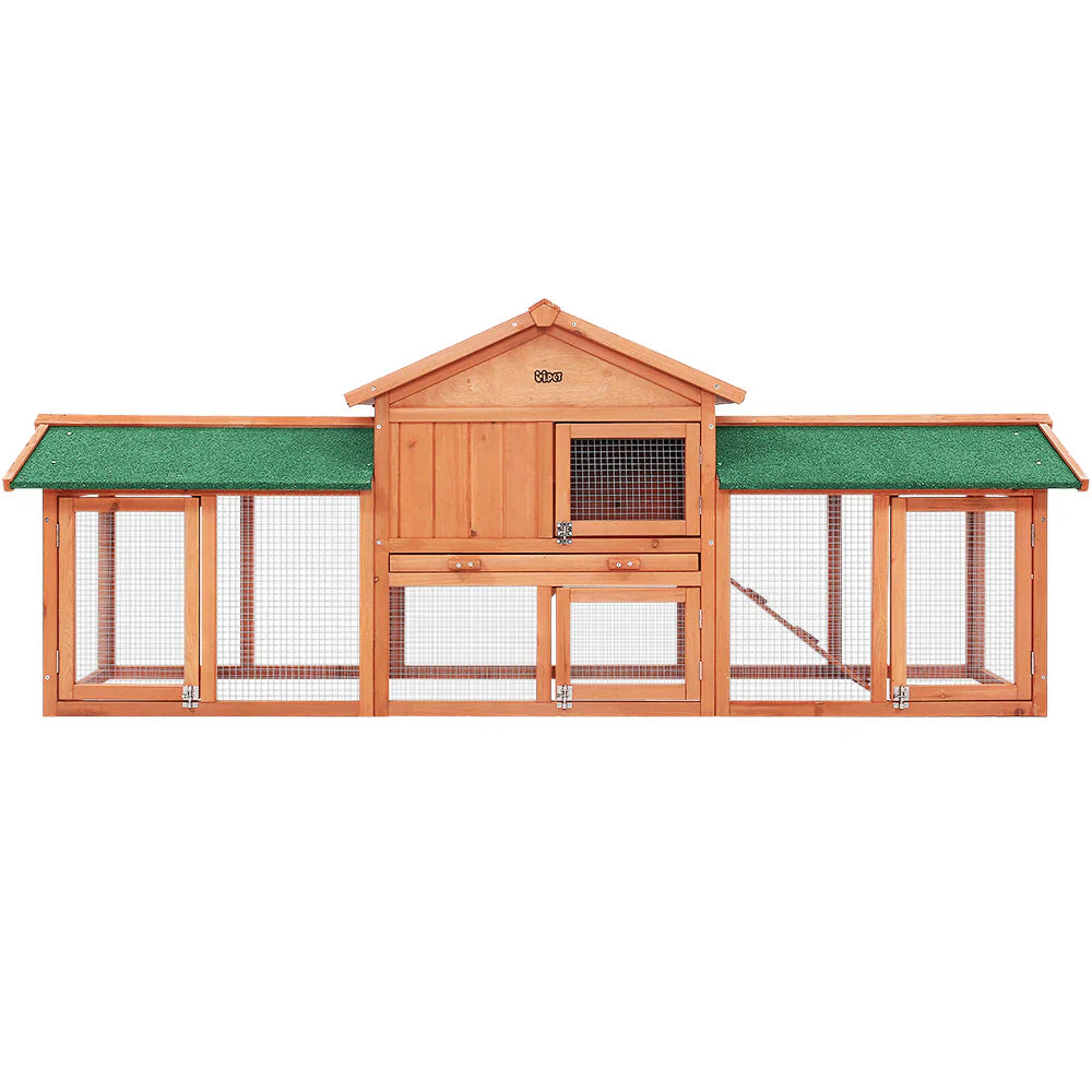 Large Wooden Pet Hutch, Waterproof, Eco-Friendly, i.Pet