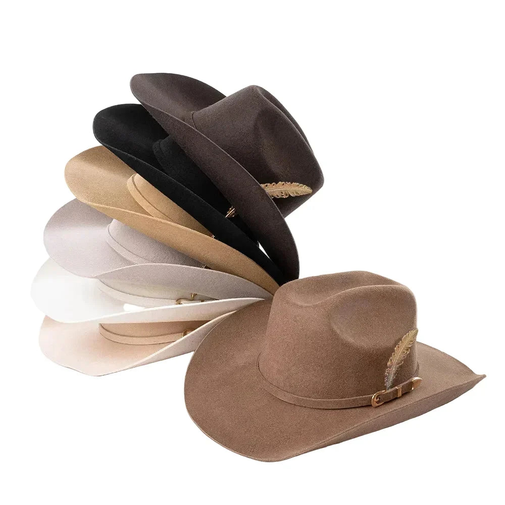 Albuquerque Wool Feather Western Cowboy Hat