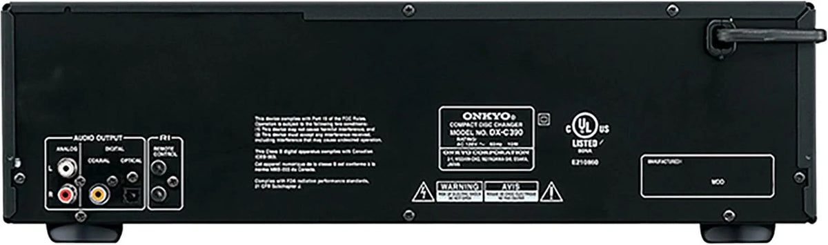 Onkyo DXC390 6 Disc CD Changer,Black