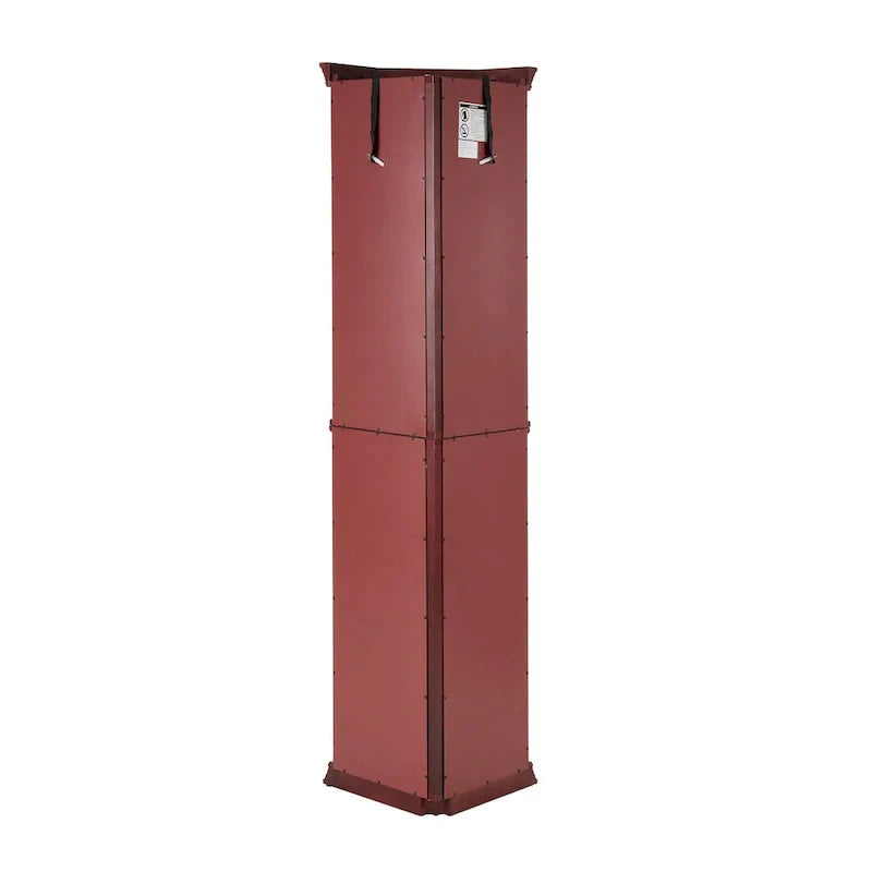 Corner Curio Cabinet with Lights, Adjustable Tempered Glass Shelves, Mirrored Back, Display Cabinet