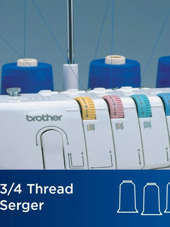 1034D Serger Heavy-Duty Metal Frame Overlock Machine 1300 Stitches Per Minute Removeable Trim Trap 3 Included Accessory Feet
