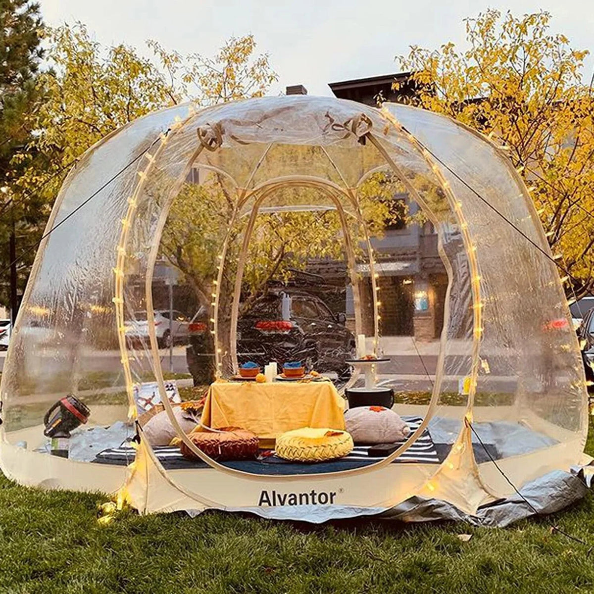 Alvantor Bubble Tent Pop Up Gazebo, 8-10 Person Igloo Dome Garden Patio Canopy Shelter