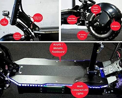 MAXX 60MPH Ultra High Speed Electric Scooter for Adults Foldable, 5000W Power Dual Motor| 60V /38.5Ah Battery | 83 Miles Range | Grade 30