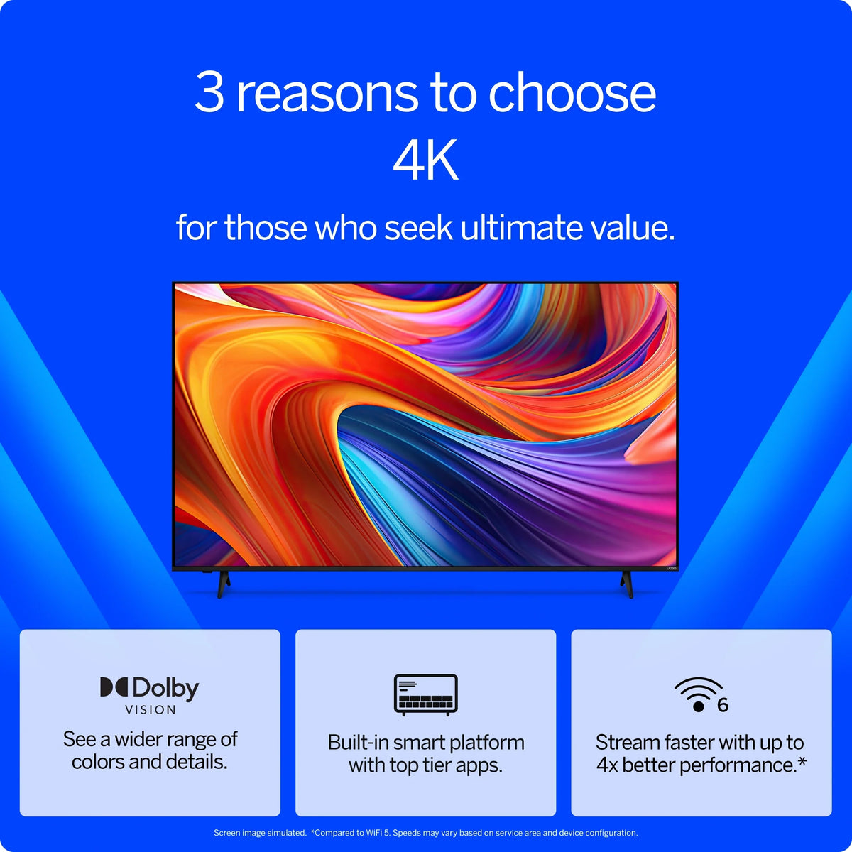 VIZIO 50" Class 4K UHD LED HDR Smart TV (V4K50M-08)