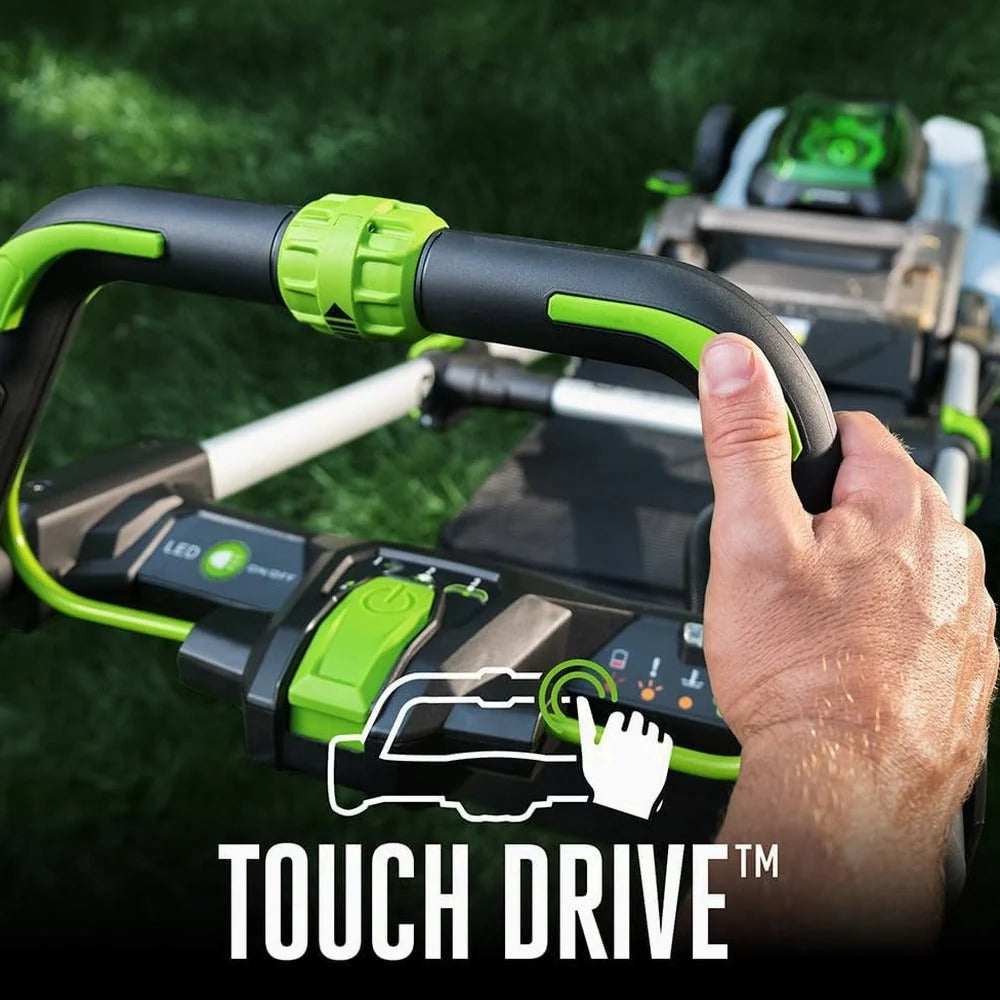 EGO Power+ LM2102SP-A 21-Inch 56-Volt Lithium-ion Self-Propelled Cordless Lawn Mower (2) 4.0Ah Battery and Rapid Charger Included