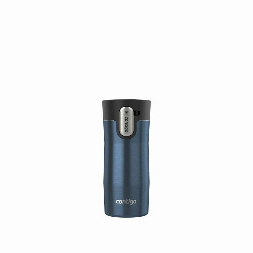 Contigo® AUTOSEAL® West Loop Vacuum-Insulated Stainless Steel Travel Mug with Easy-Clean Lid, 12 oz - Transparent Blueberry