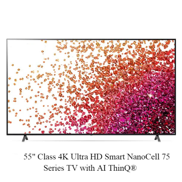 LG 55" Class 4K Ultra HD Smart NanoCell 75 Series TV with AI ThinQ®