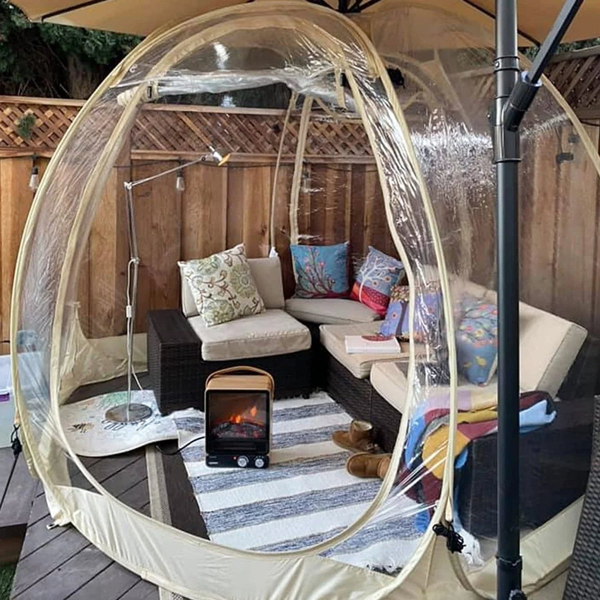 Alvantor Bubble Tent Pop Up Gazebo, 8-10 Person Igloo Dome Garden Patio Canopy Shelter