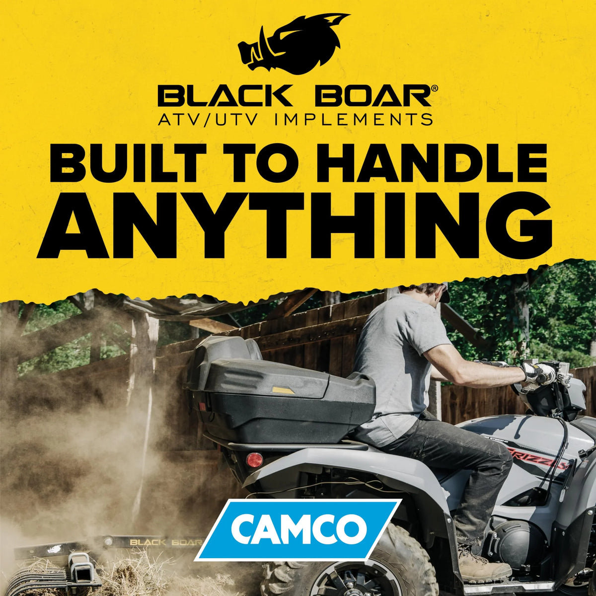 Black Boar Camco UTV/ATV Rear Storage Box and Lounger