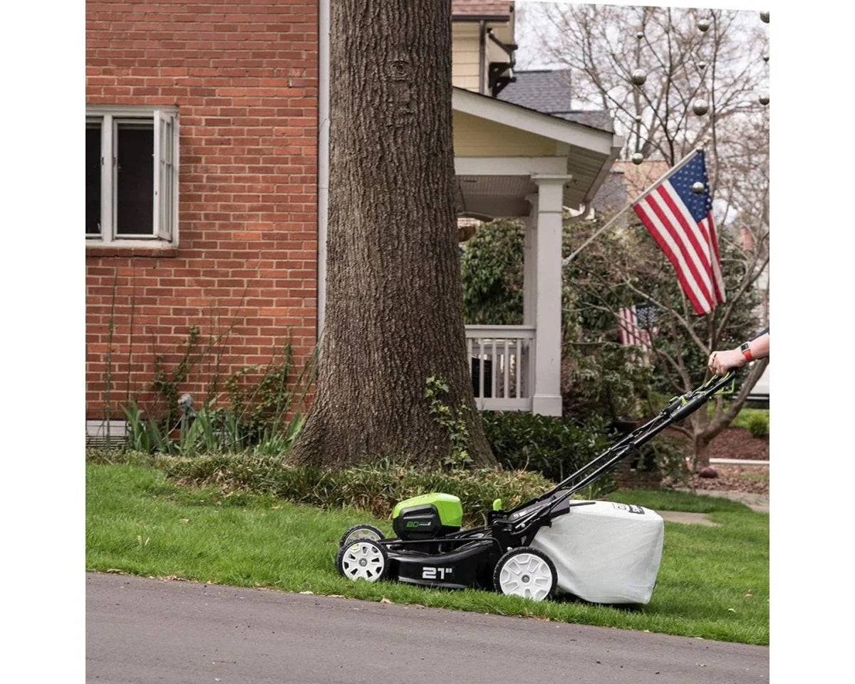 80V Battery-Powered Lawn Mower, 53 cm (21 inch), Self-Propelled, Brushless | Greenworks