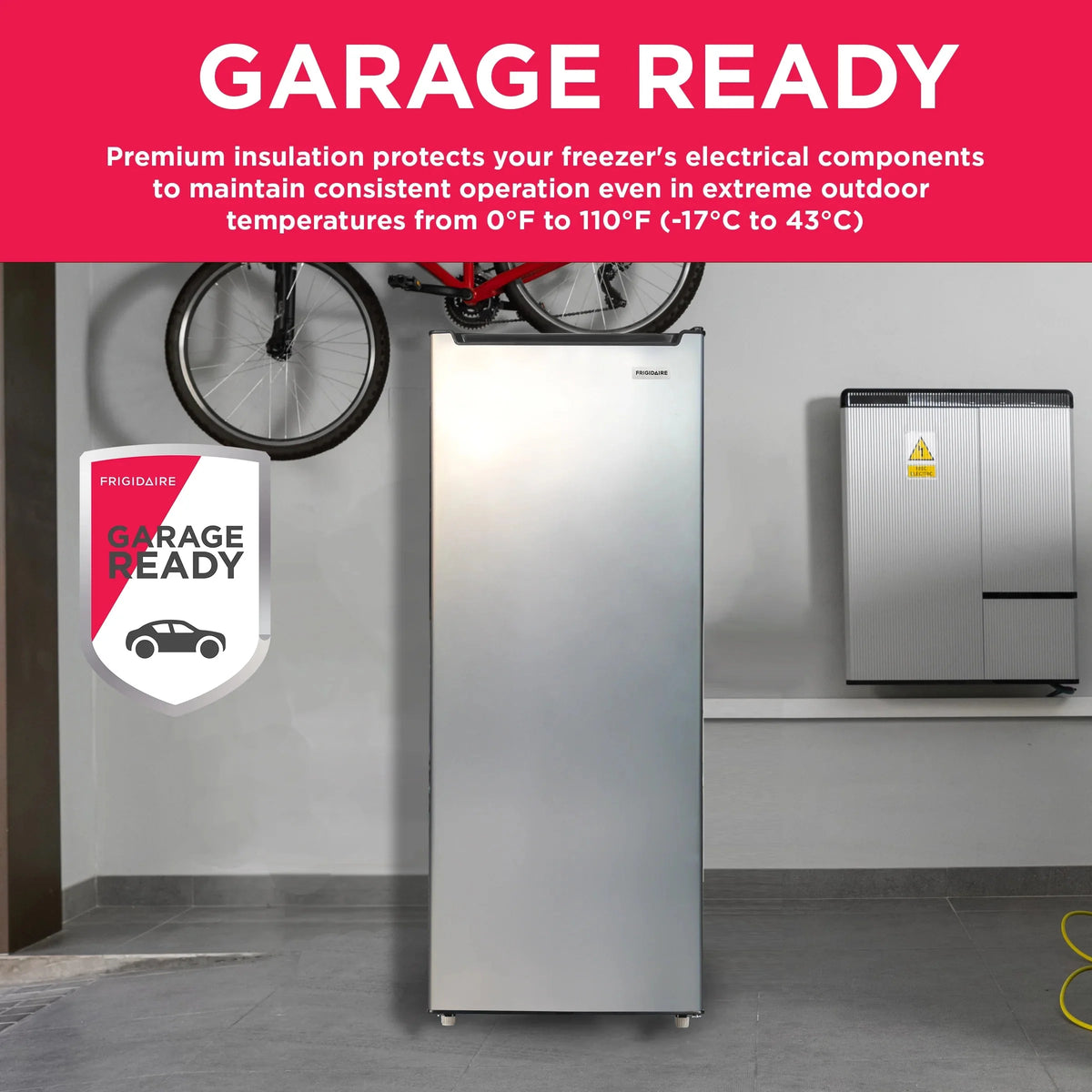 Frigidaire 6.5 Cu. ft. Upright Freezer Platinum