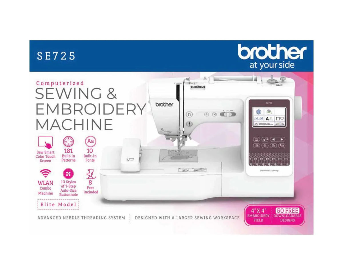 Brother SE725 Sewing and Embroidery Machine with Artspira App, 50 Free Designs