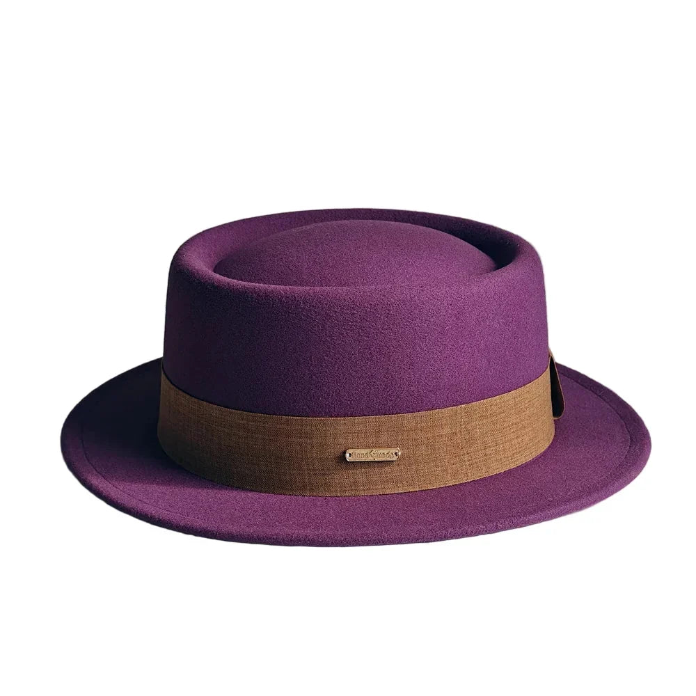 Costello Cotton Fedora Porkpie Hat