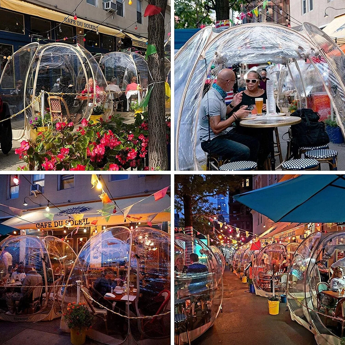 Alvantor Bubble Tent Pop Up Gazebo, 8-10 Person Igloo Dome Garden Patio Canopy Shelter