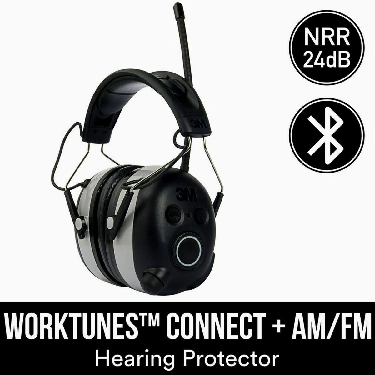 3M Worktunes Connect. AM/FM Hearing Protector. Bluetooth Technology