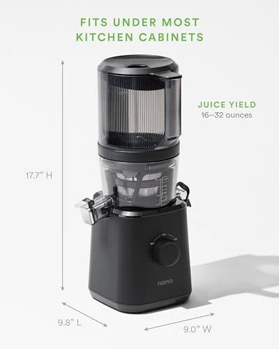 Nama J2 Cold Press Juicer – Self Feeding for Hands Free Operation with Wide Mouth Hopper for Whole Recipe Loading, Zero Waste Masticating Juicer For More Juice, Less Pulp – Easy Cleanup &amp; Assembly: Home &amp; Kitchen