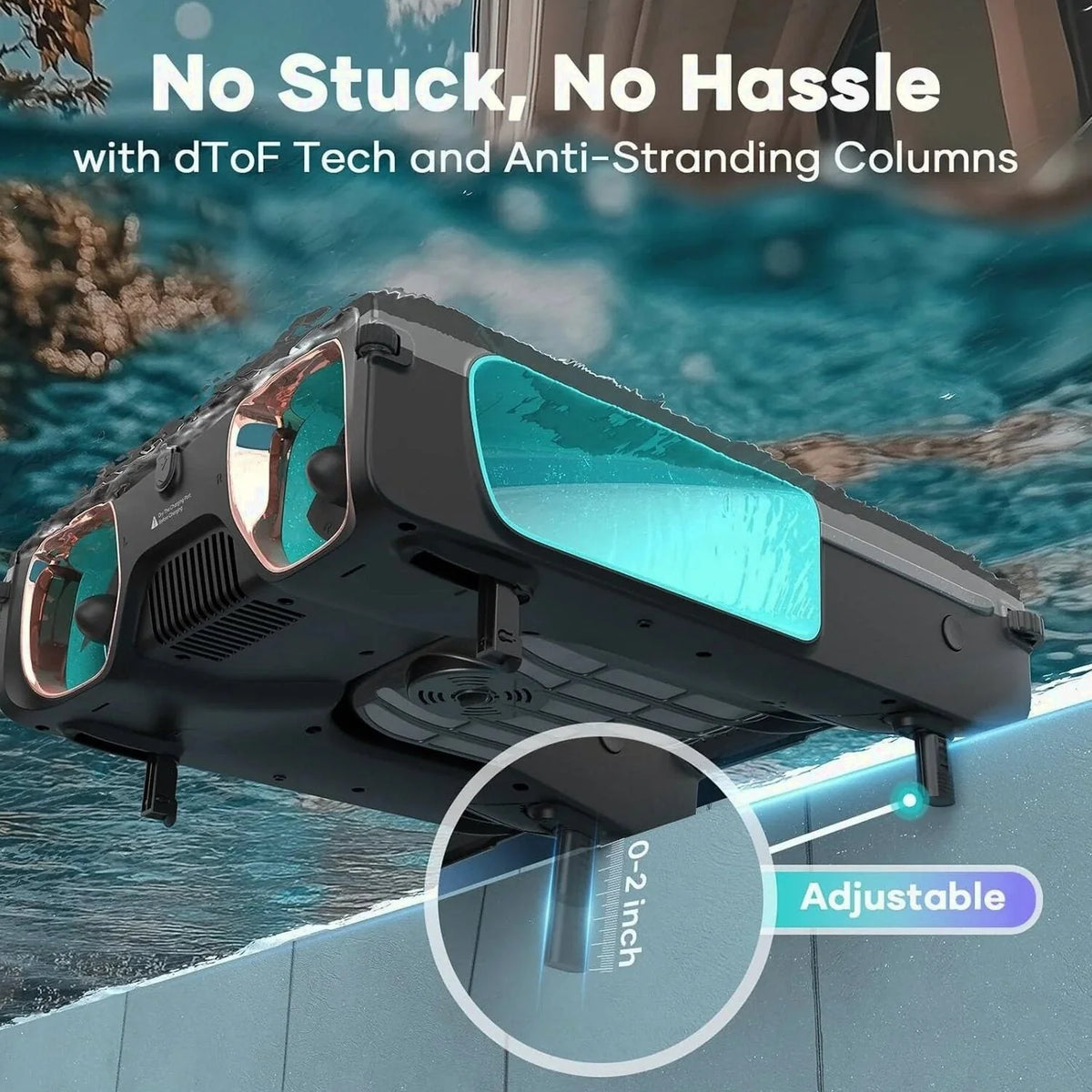 AIPER Surfer S2 Solar Pool Skimmer with APP Support, 24/7 Cleaning, Dual Charging Modes, Smart Obstacle Avoidance, Ideal for All Swimming Pool Types