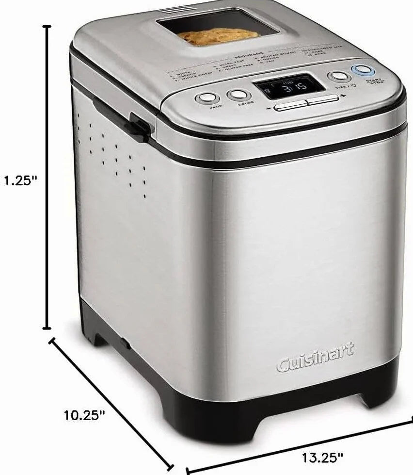 Cuisinart Bread Maker Machine, Compact and Automatic, Up to 2lb Loaves