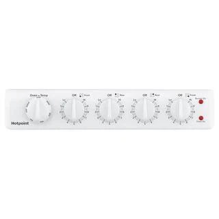 20-inch electric oven with 4 cooking zones, freestanding, in white