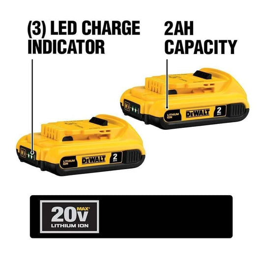 DEWALT 20V MAX 10-Tool Combo Kit with Batteries &amp; Charger - Drill, Impact Driver, Blower, Flashlight, Speaker, Grinder, Saw, Vacuum