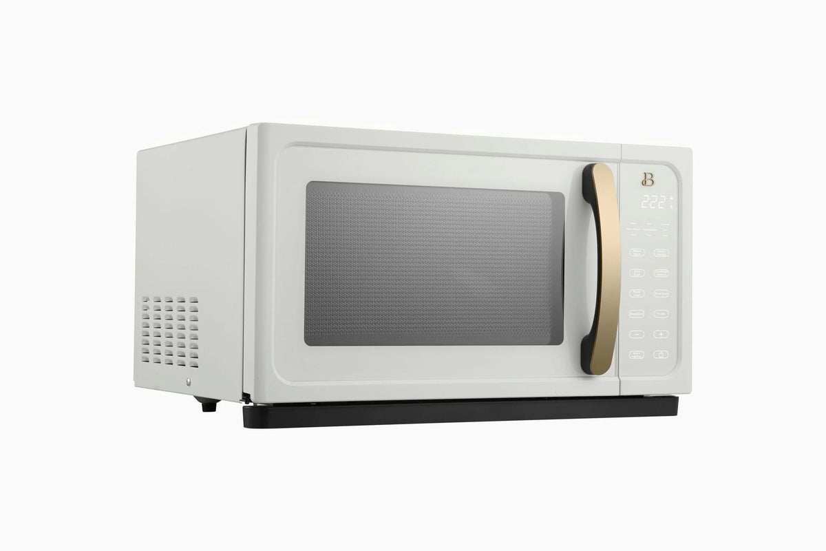 Beautiful 1.1 Cu ft 1000W Sensor Microwave Oven, White Icing - Kitchen Appliance