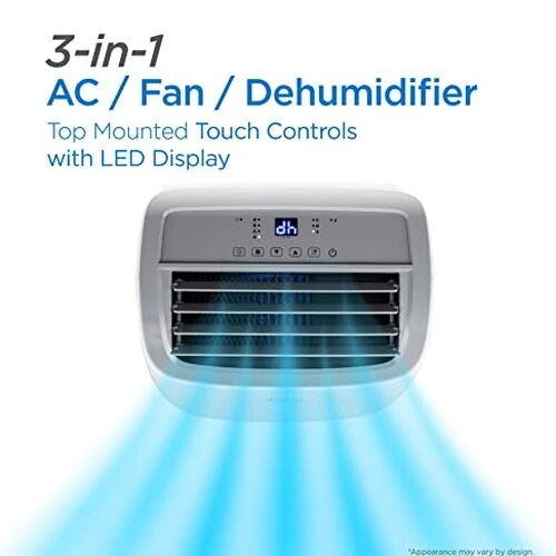 8,000 BTU Portable Air Conditioner up to 350 Sq.ft with Remote Control