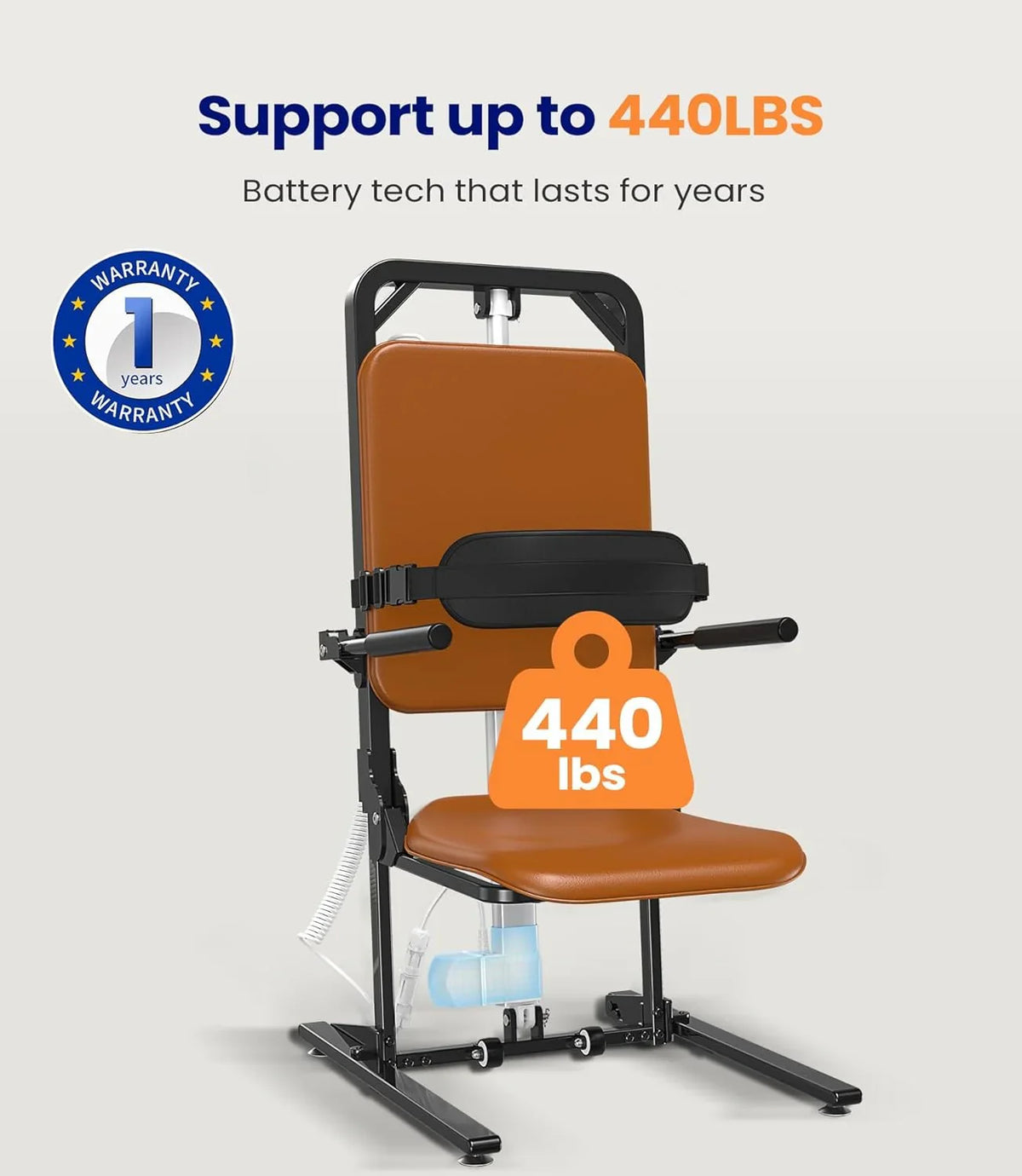 MAIDeSITe Electric Floor Lift, 200 kg Load Capacity, Support for Seniors