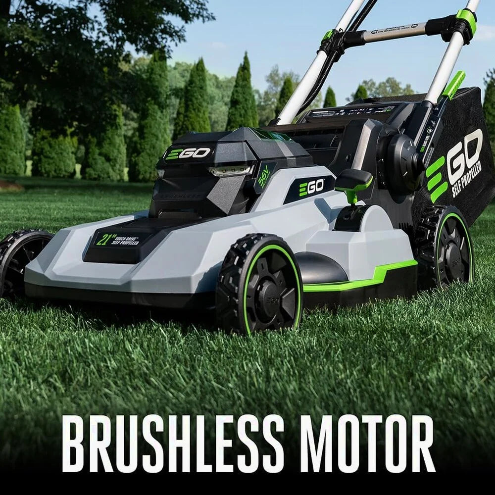 EGO Power+ LM2102SP-A 21-Inch 56-Volt Lithium-ion Self-Propelled Cordless Lawn Mower (2) 4.0Ah Battery and Rapid Charger Included