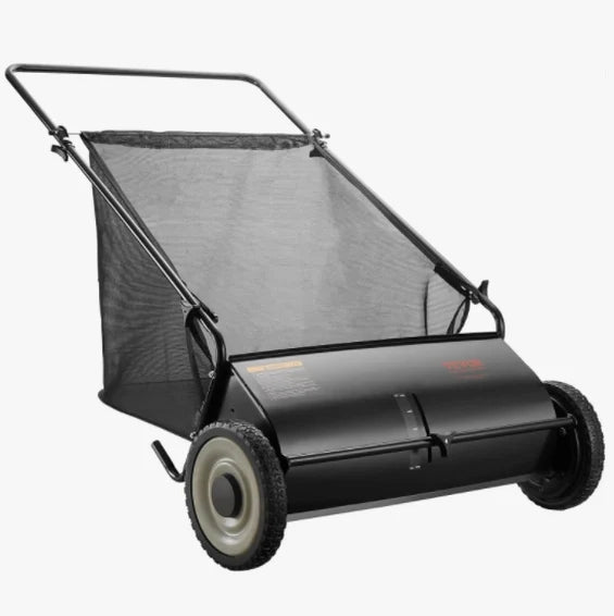 2025 Heavy Duty Steel 26 Inch Collector Push Lawn Sweeper