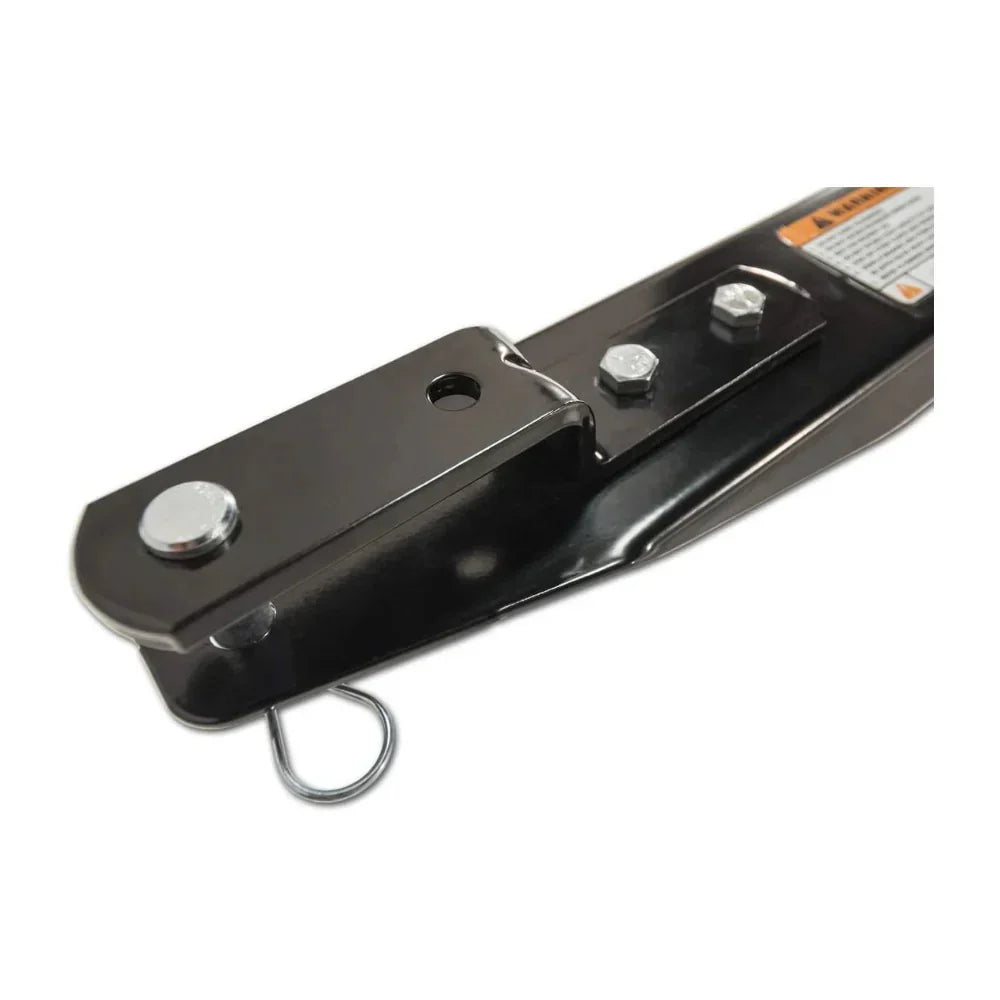 Steel tow hitch, load capacity 750 pounds