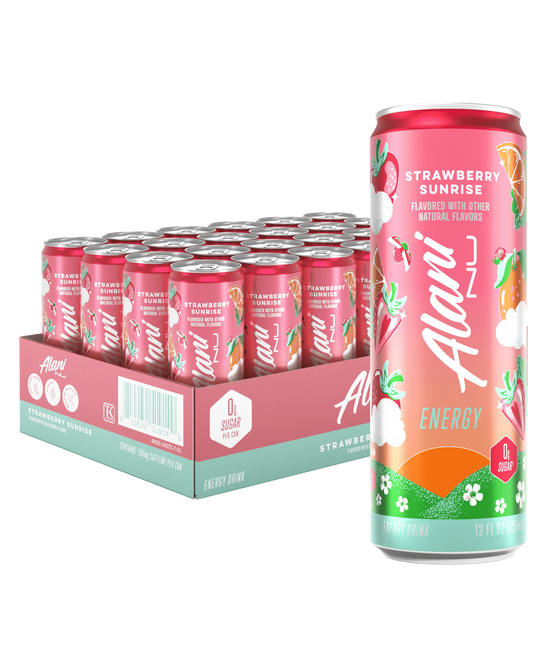 Energy Drink Strawberry Sunrise 12oz 24 Pack