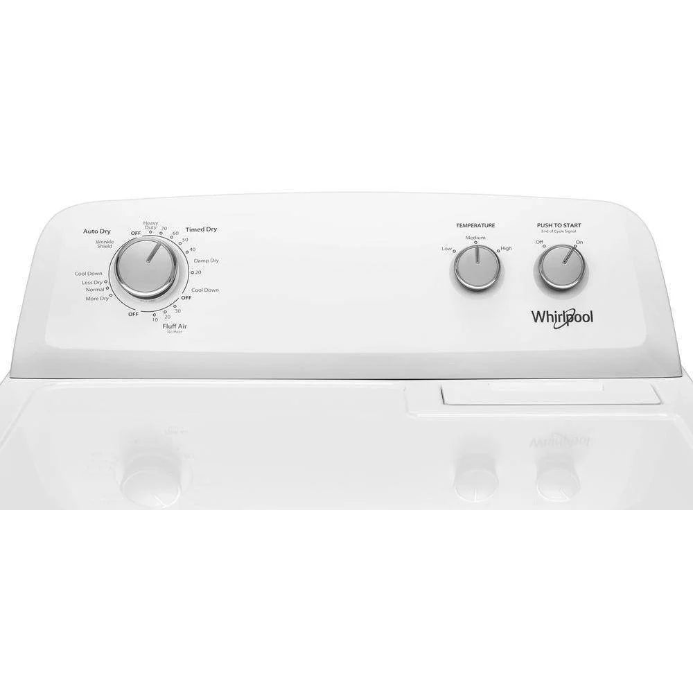 2025 Whirlpool 7.0 cu. ft. Electric Dryer, AutoDryTM System, Wrinkle ShieldTM, White