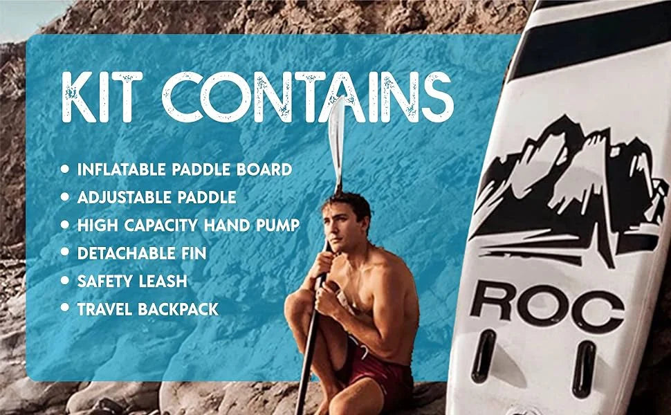 Roc Inflatable Stand Up Paddle Boards 10 ft 6 in