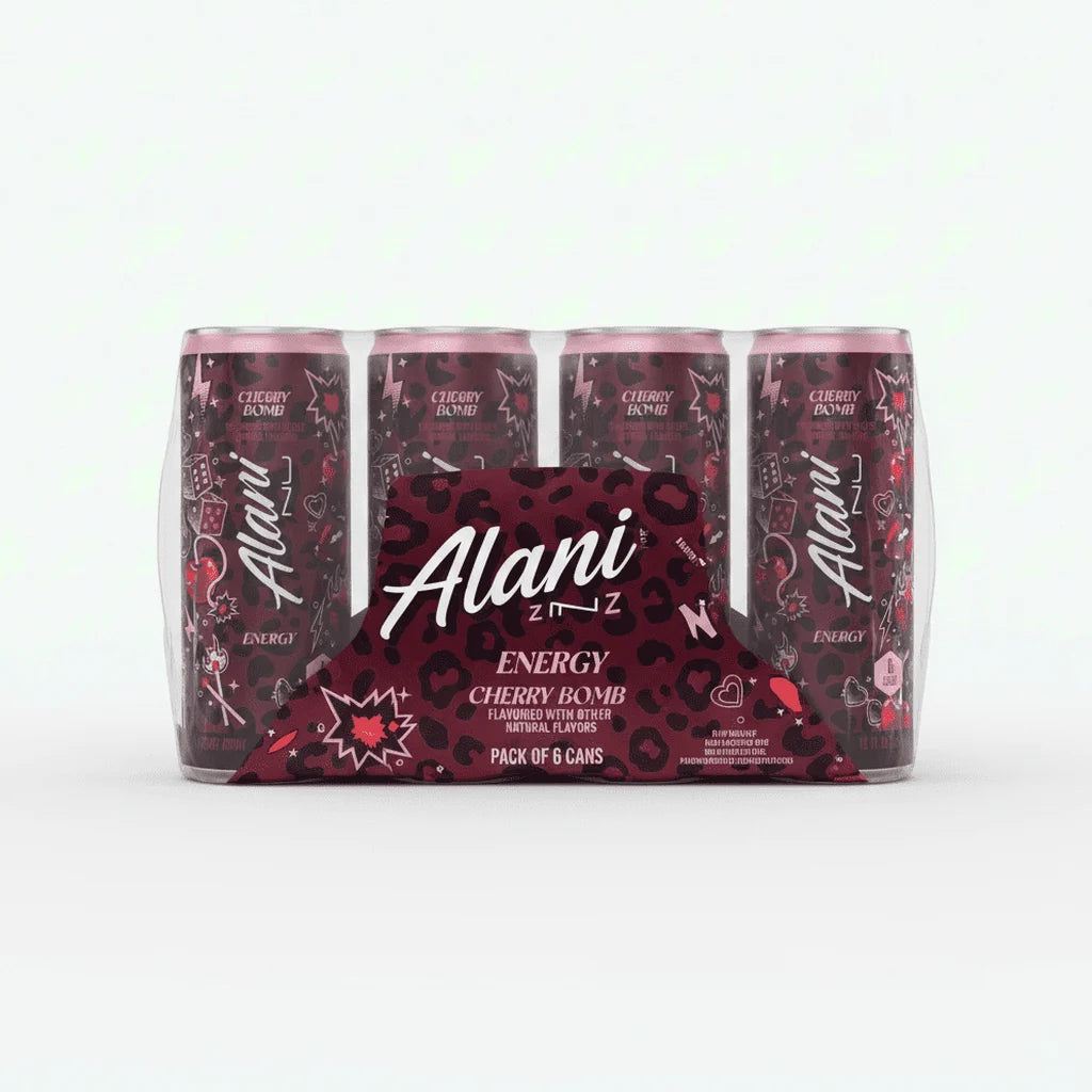 Energy Drink, Cherry Bomb Flavor, 12 fl oz Cans, Pack of 6
