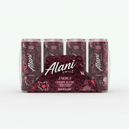 Energy Drink, Cherry Bomb Flavor, 12 fl oz Cans, Pack of 6