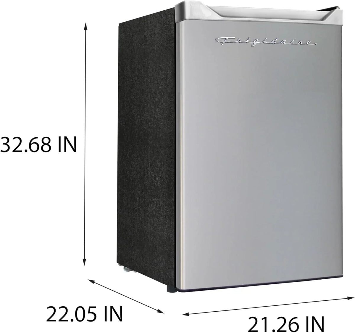 Frigidaire Upright Freezer, 6.5 cu. ft., Deep Freeze, Vinyl Coated Metal with Wire Shelving, Compact for Kitchen, RV, Dorm, Cabin, and Trailer, Platinum Design Series, Silver - 21D x 23W x 56H