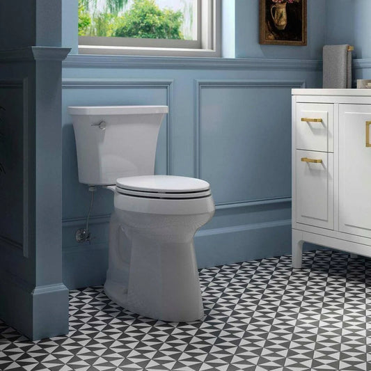 Extra Tall Highline Arc Complete Solution 2-piece 1.28 GPF Single Flush Elongated Toilet in White (Seat Included) 78305-0