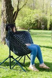 ozark trail steel folding hammock chair with padded seat adult