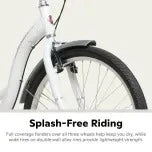 2025 Schwinn Meridian Adult Tricycle, Men's and Women's Beach Cruiser, 26-inch Wheels, Low Step-Through, Wide Saddle, Folding Rear Basket.