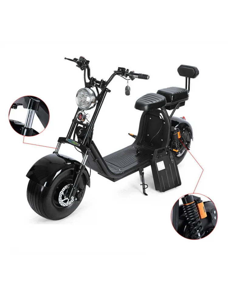 Fanco CITY COCO RANGE 2 AUTONOMIE 110 KM 1500 WATTS 40AH HOMOLOGUÉE ROUTE