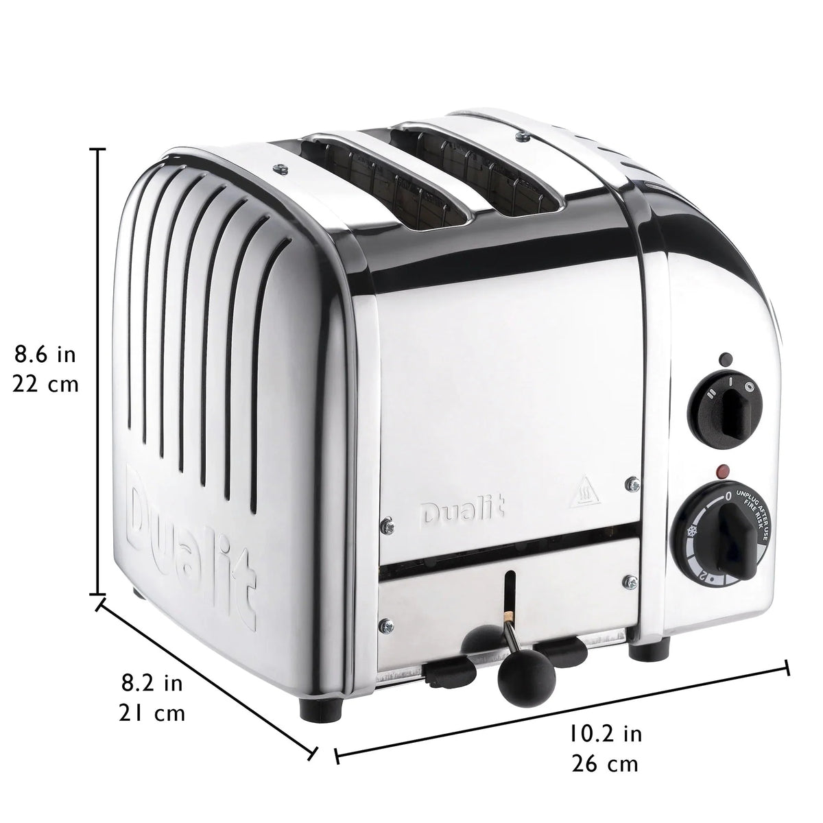 Dualit New Generation Classic 2-Slice Toaster in Stainless Steel